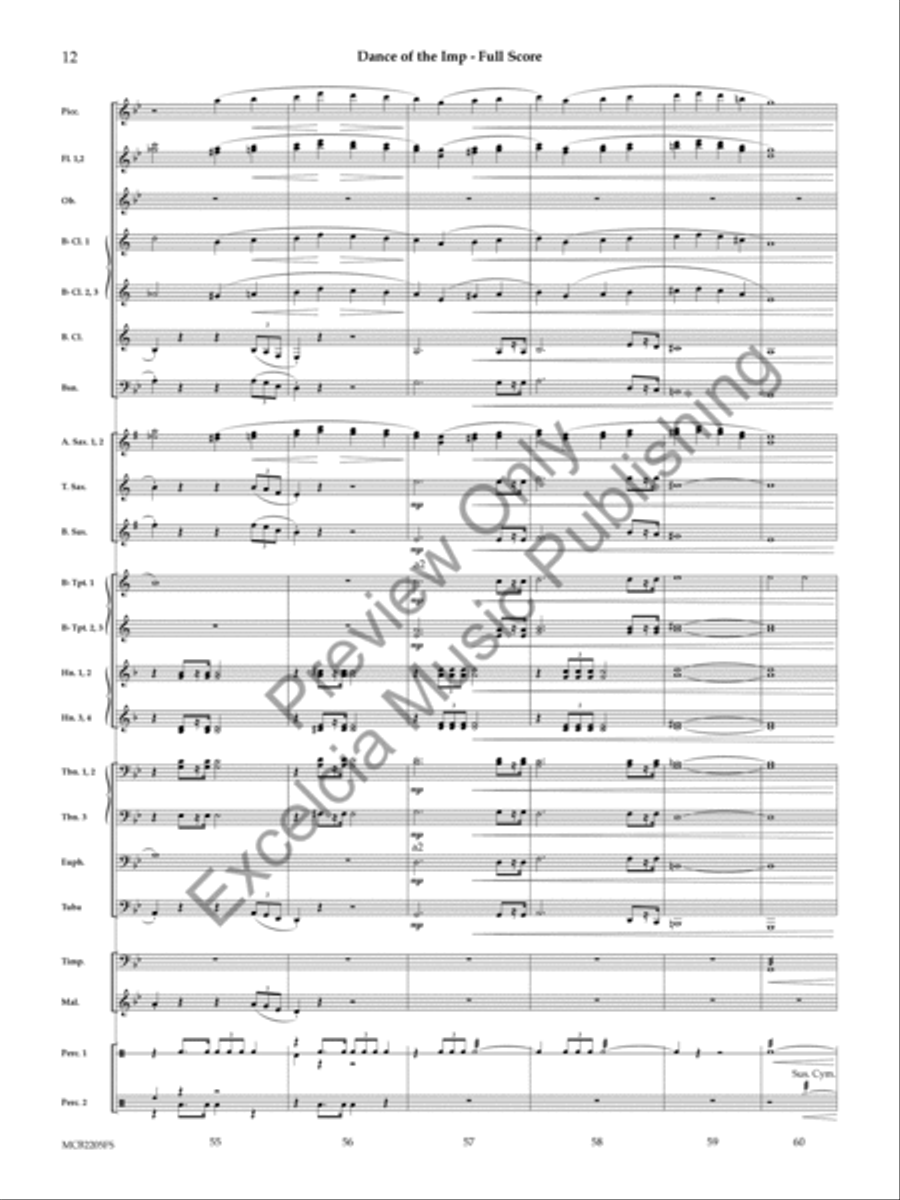 Dance of the Imp (Score) Concert Band scores gallery preview page 13