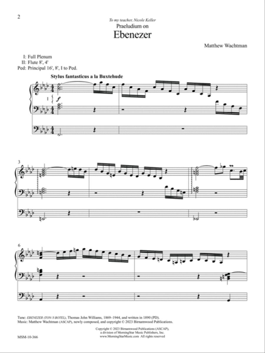 Four Chorale Preludes for Sunday Mornings Organ Solo scores gallery preview page 4