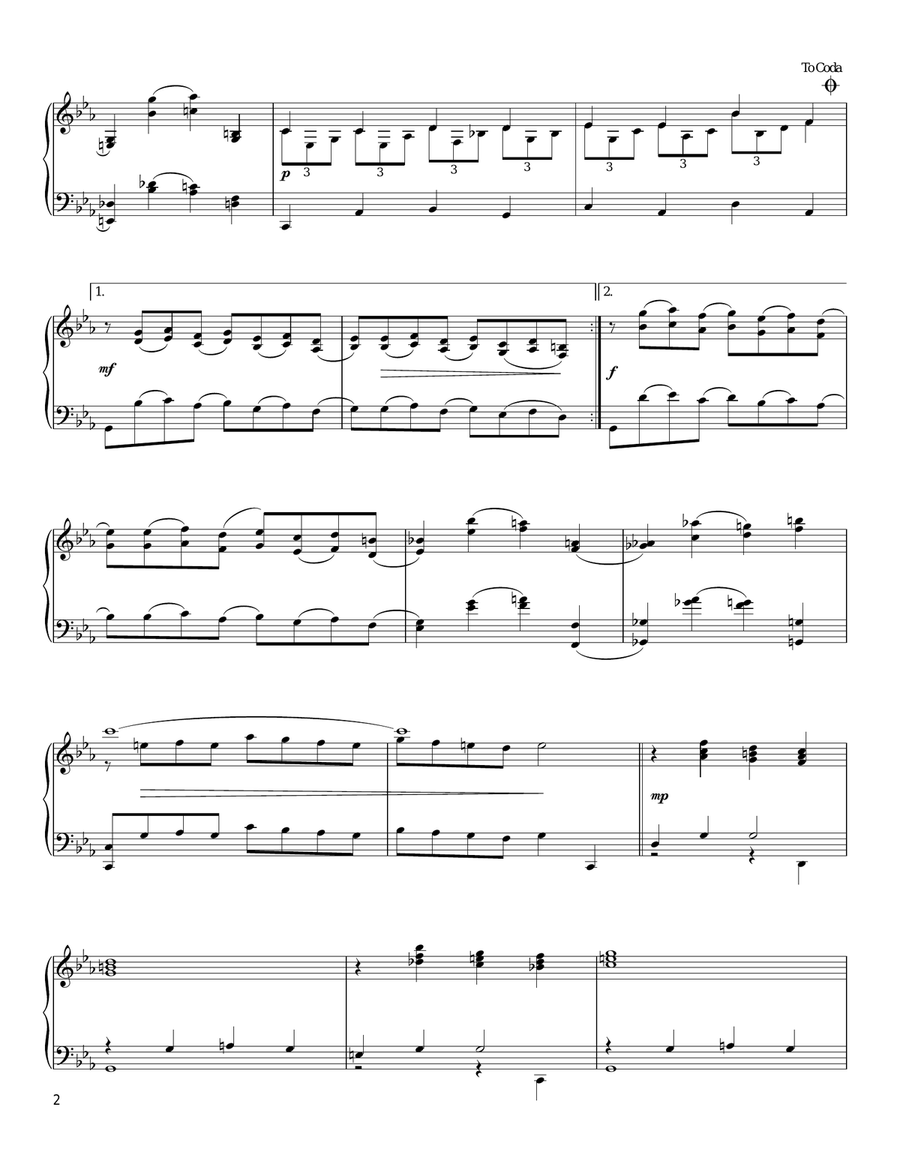 Christmas Children (in the style of Rachmaninoff) (arr. David Pearl) Piano Solo scores gallery preview page 2