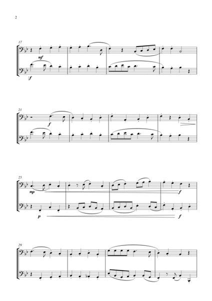 Deck the Halls (for euphonium duet(bass clef, 3 or 4 valved), suitable for grades 2-6) image number null