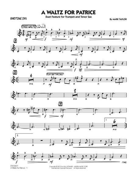 A Waltz for Patrice - Baritone Sax