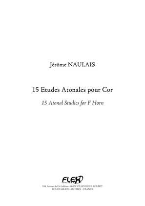 Book cover for 15 Atonal Studies for F Horn