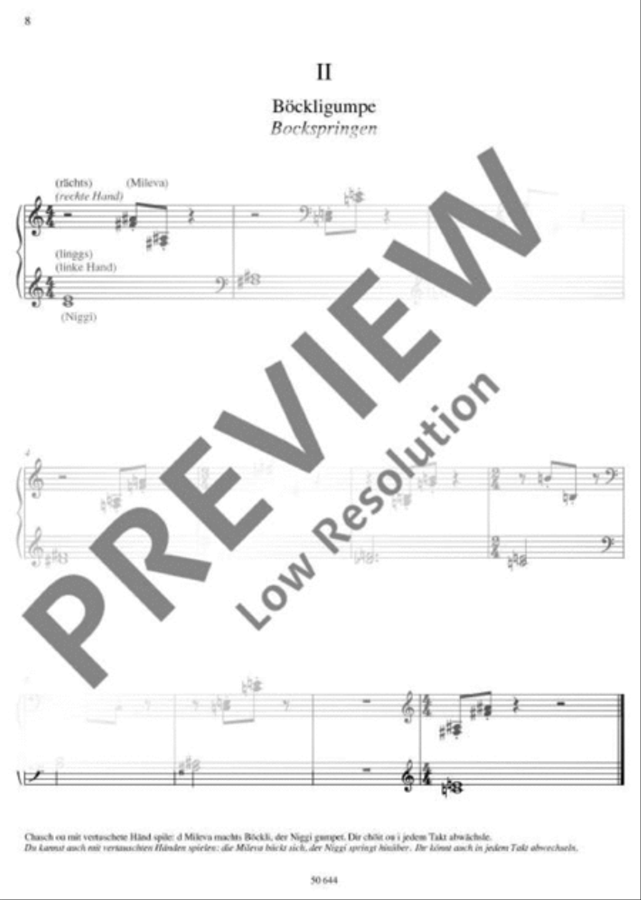 Chinderliecht (Kinderleicht / Kinderlicht) Piano Duet scores gallery preview page 8