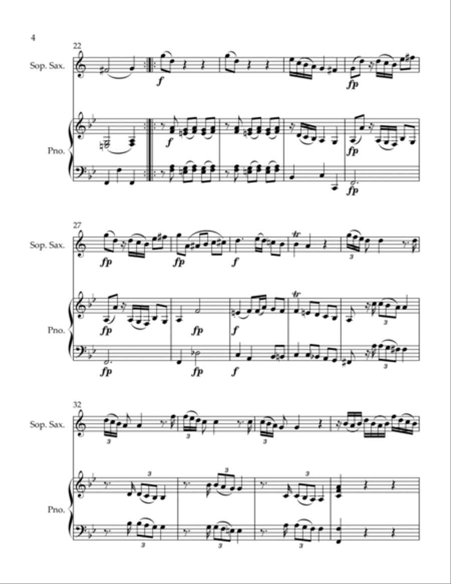 Andante Soprano Saxophone scores gallery preview page 4