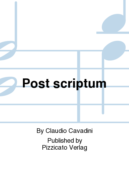 Post scriptum