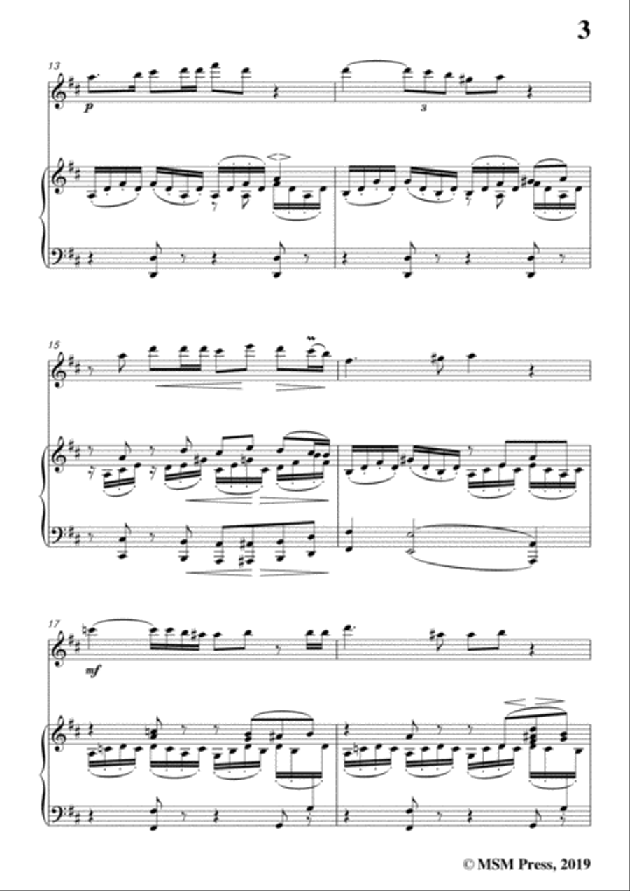 Schumann-Romanze,for Violin and Piano Flute Solo scores gallery preview page 5