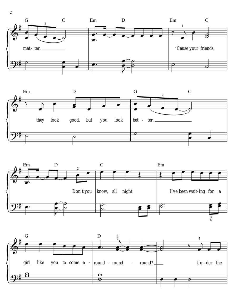 Stole My Heart Easy Piano scores gallery preview page 2