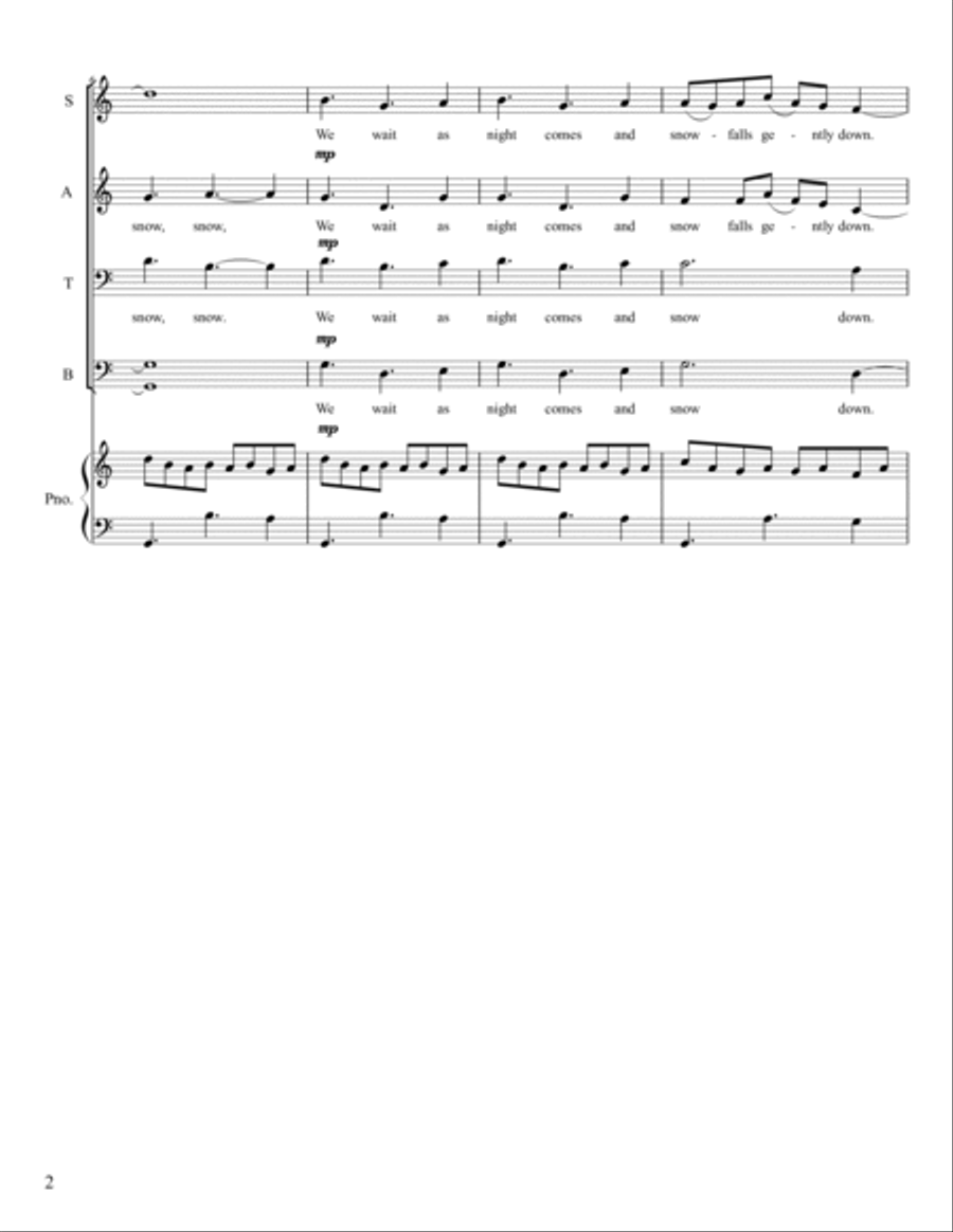 Snow 4-Part scores gallery preview page 2