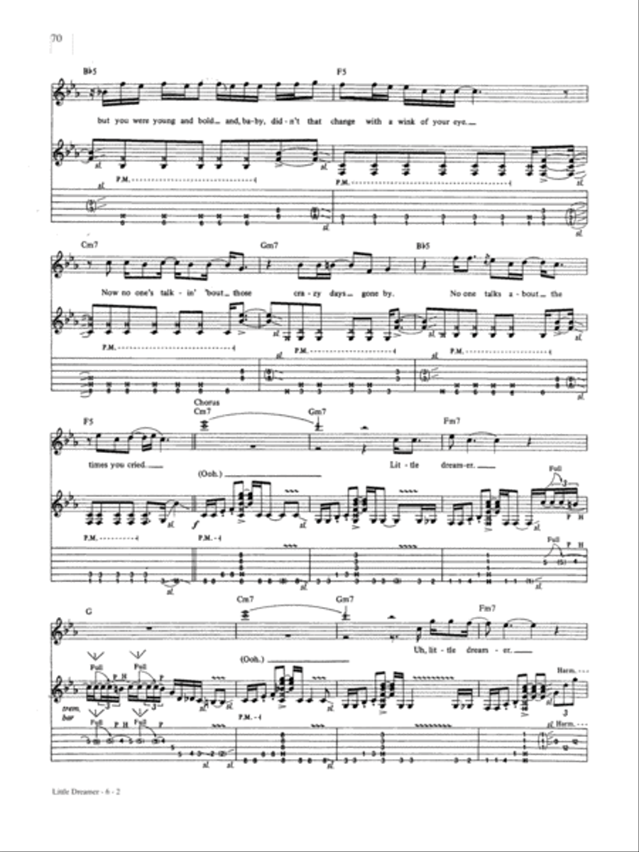 Little Dreamer Guitar Tablature scores gallery preview page 2