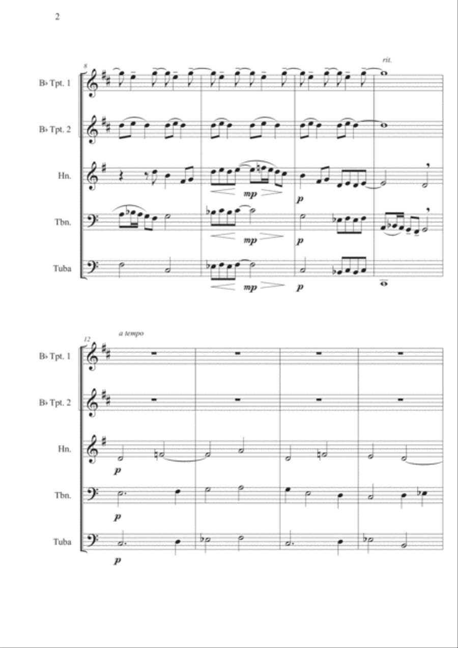 Evening Brass Ensemble scores gallery preview page 2