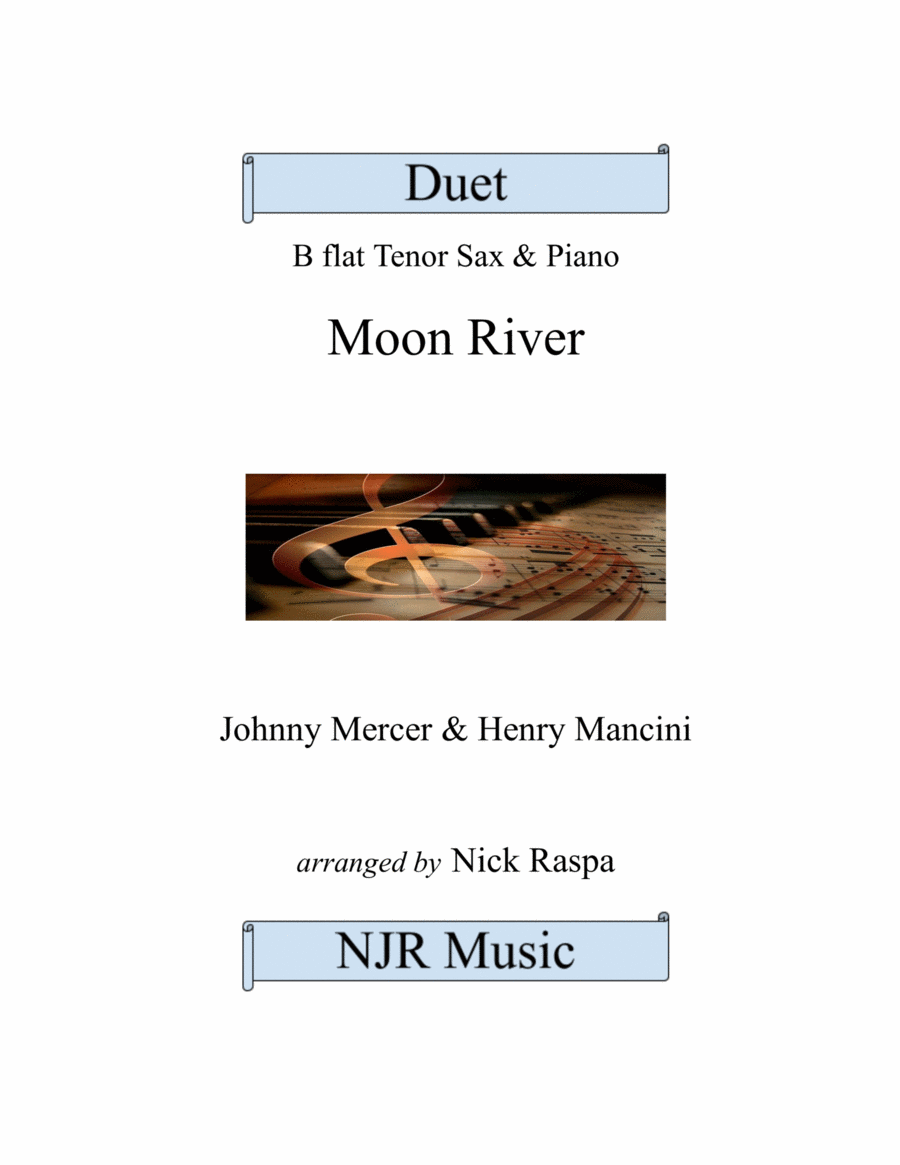 Moon River Tenor Saxophone scores gallery preview page 1