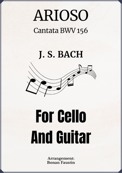 ARIOSO (CANTATA BWV 156) FOR CELLO AND GUITAR image number null