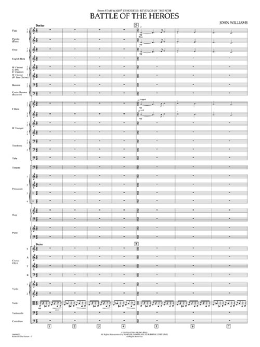 Battle of the Heroes (from Star Wars Episode III: Revenge of the Sith) Full Orchestra scores gallery preview page 2