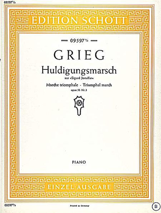 Book cover for Triumphal March, Op. 56, No. 3