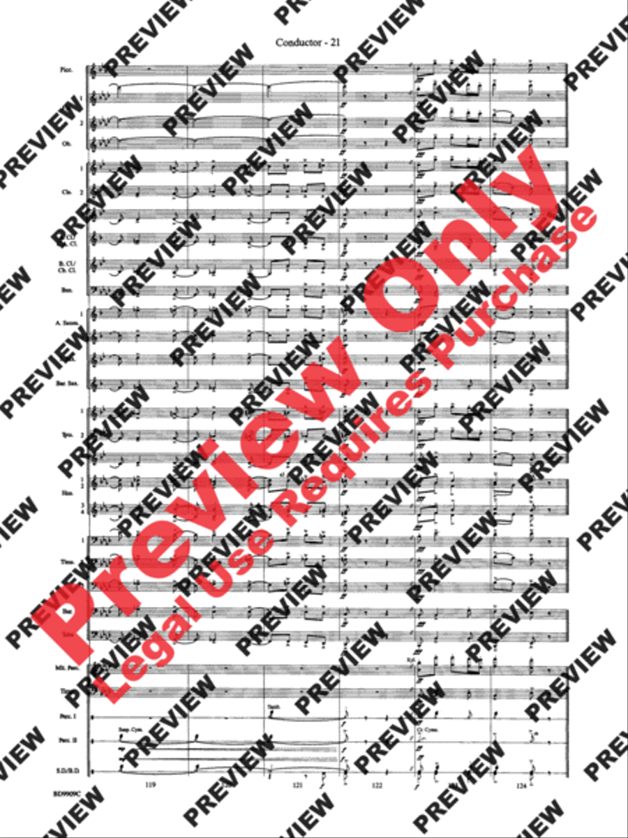 I'm Seventeen Come Sunday Concert Band scores gallery preview page 43