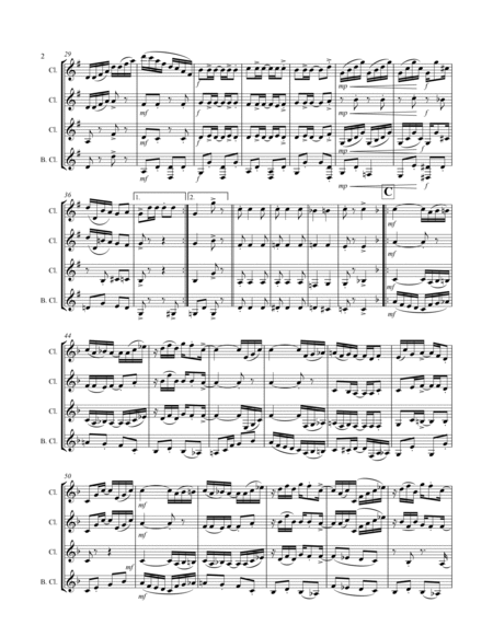 Joplin - “The Cascades” (for Clarinet Quartet) image number null