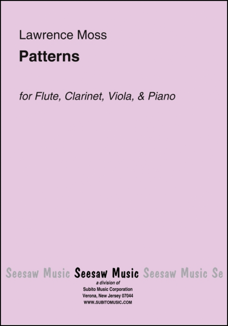 Patterns Clarinet scores gallery preview page 1