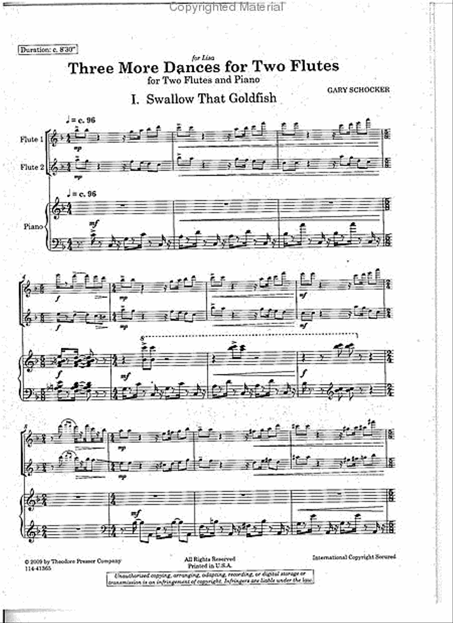 Three More Dances Flute Duet scores gallery preview page 2
