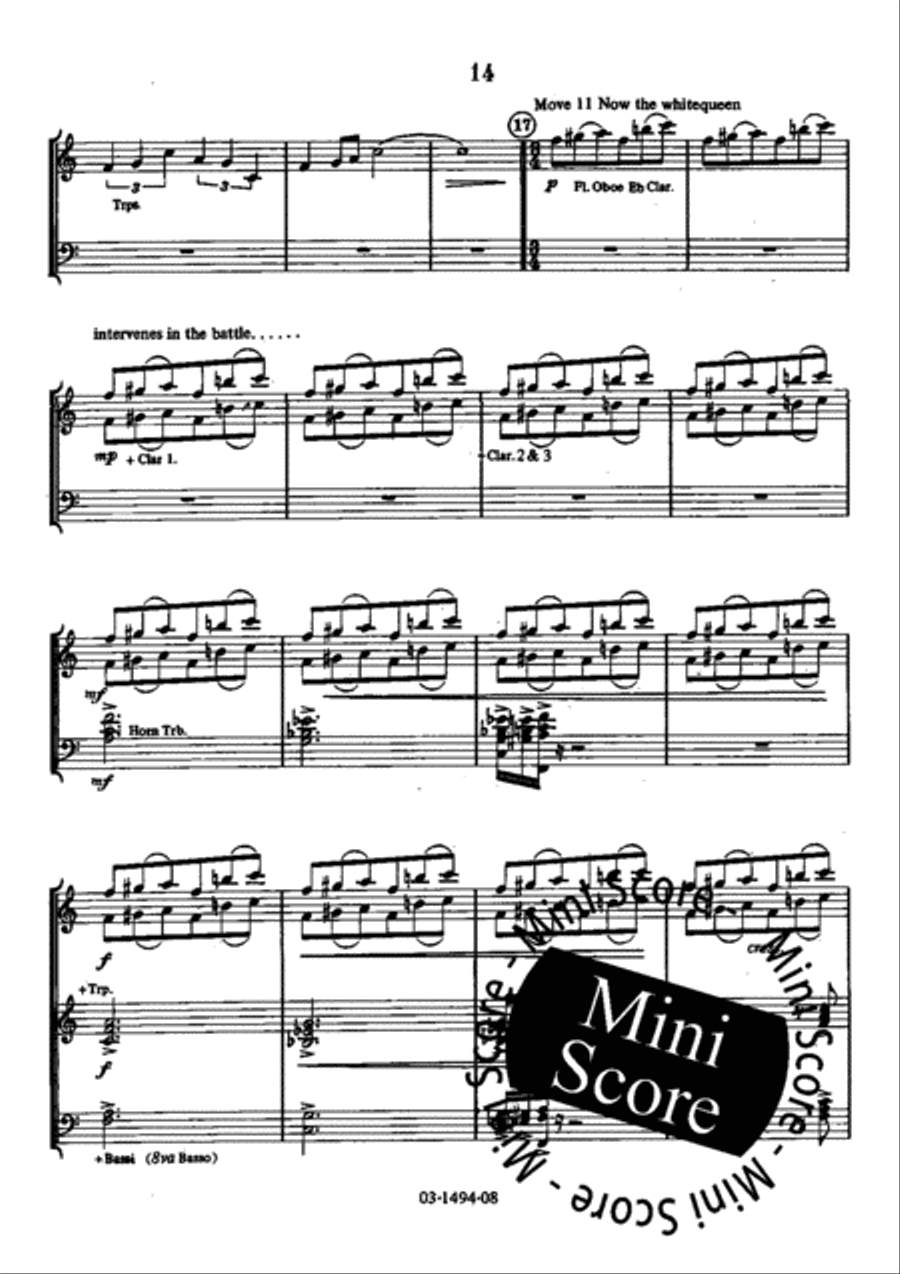 A Game of Chess Concert Band scores gallery preview page 20