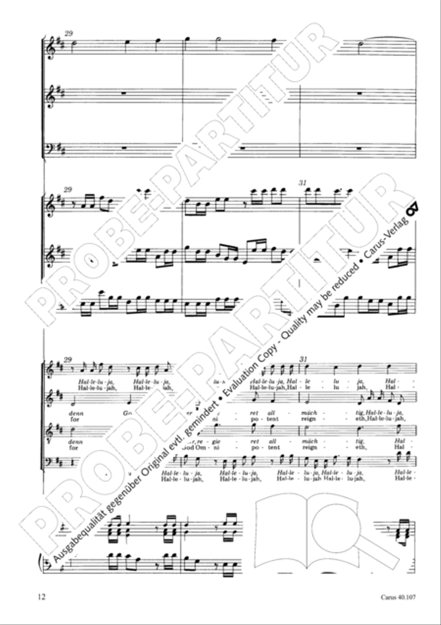 Halleluja (Jesus erschliesst uns die Schrift) 4-Part scores gallery preview page 13