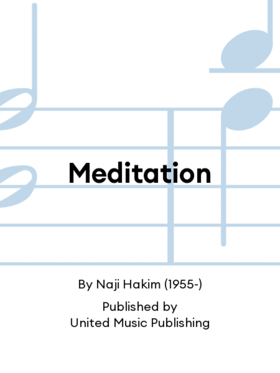 Meditation Violin Solo scores gallery preview page 1