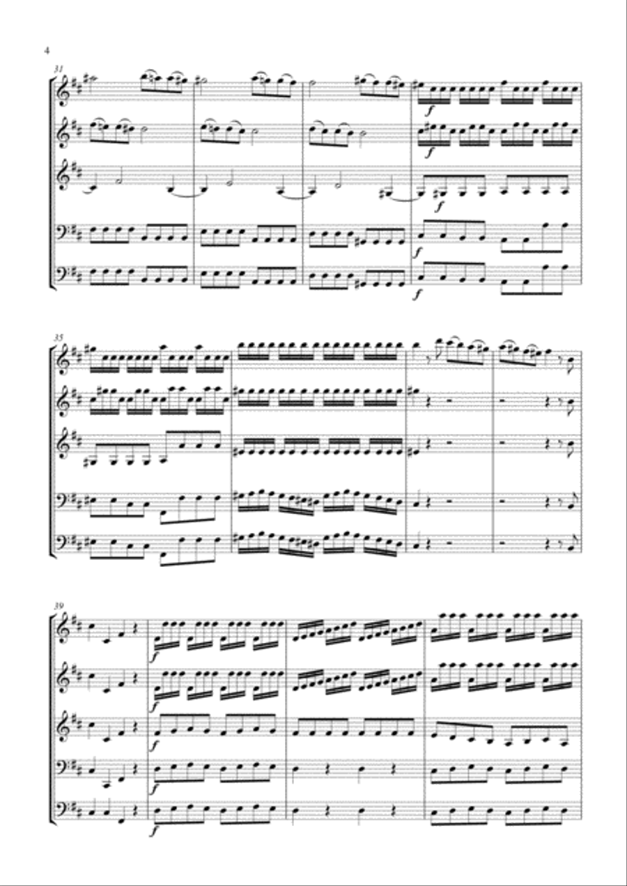 Vivaldi Sinfonia RV122 for String Orchestra without violas String Orchestra scores gallery preview page 4