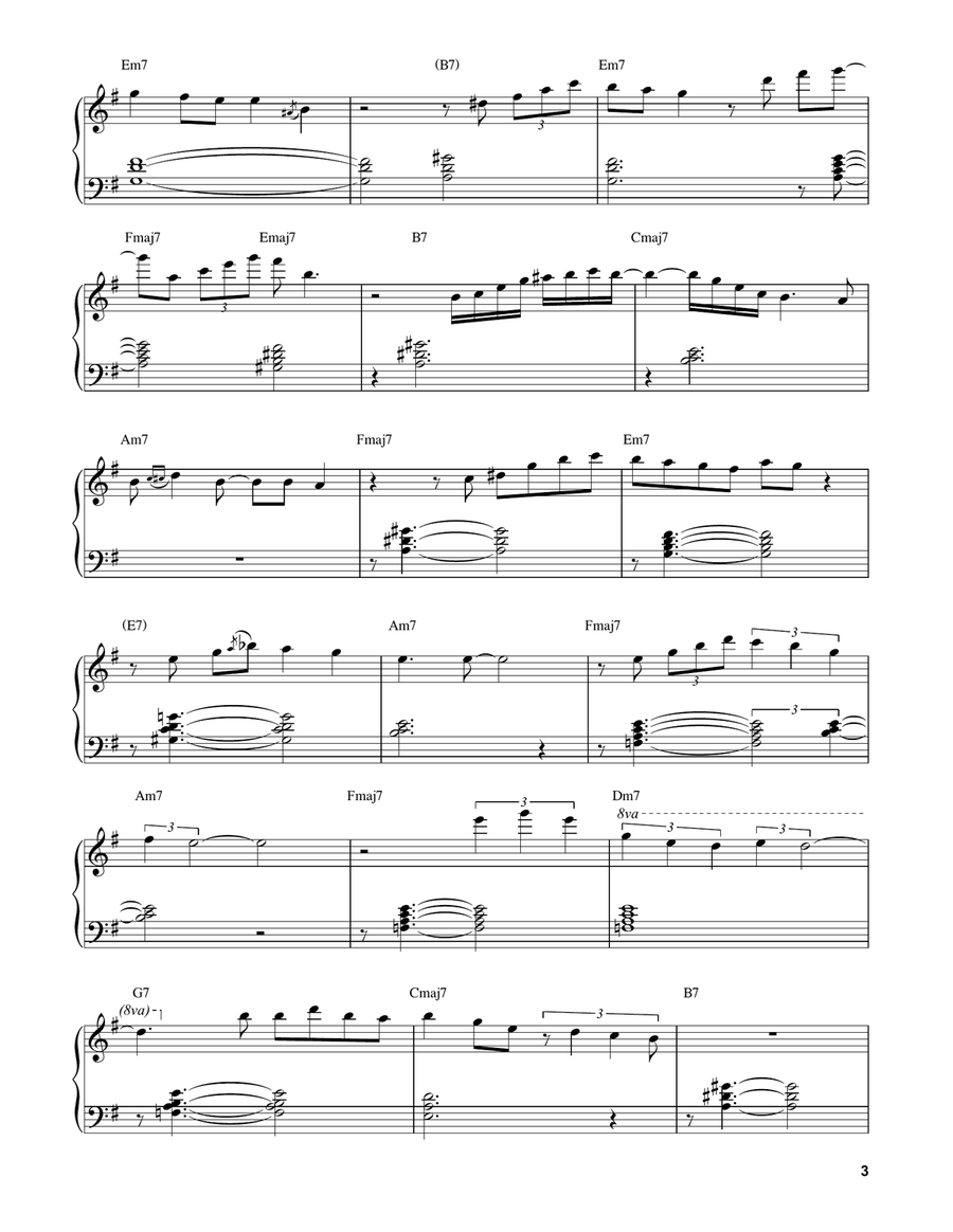 Nardis Piano Solo scores gallery preview page 3
