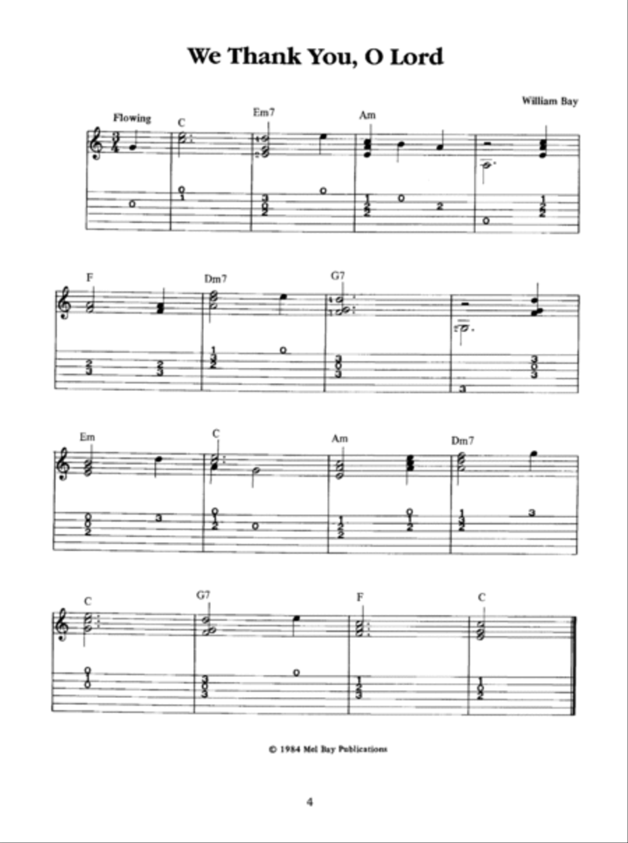 Easy Gospel Guitar Solos Easy Gospel Guitar Solos Fingerpicking Guitar scores gallery preview page 5