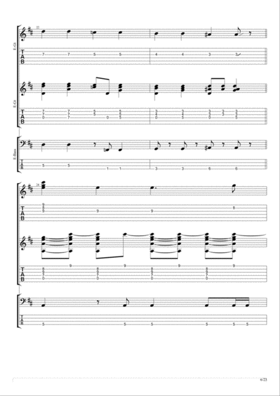Tales Of Brave Ulysses Tales Of Brave Ulysses Bass Guitar scores gallery preview page 6