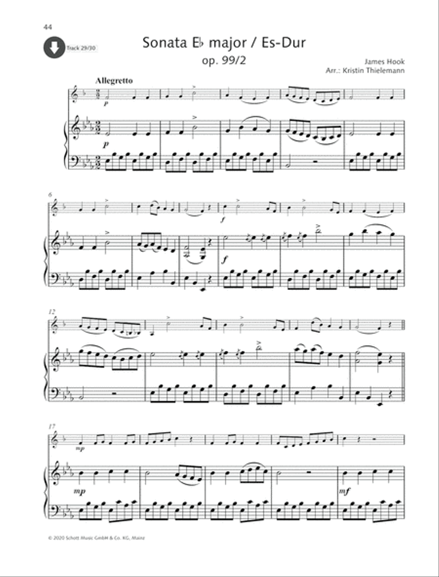 Sonata E-flat major B-Flat Trumpet scores gallery preview page 2