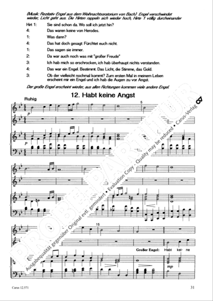 O je, Bethlehem Unison Choir scores gallery preview page 32