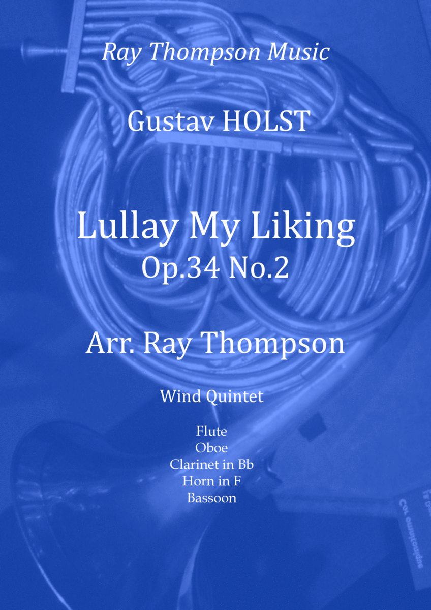 Holst: Lullay My Liking (4 Carols for A Capella Choir Op.34 No.2) - wind quintet image number null