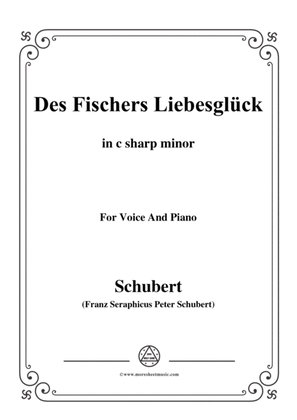 Schubert-Des Fischers Liebesglück,in c sharp minor,D.933,for Voice and Piano