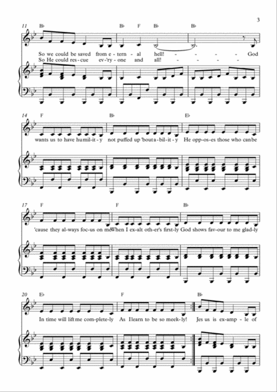 The Humble Song Voice scores gallery preview page 3