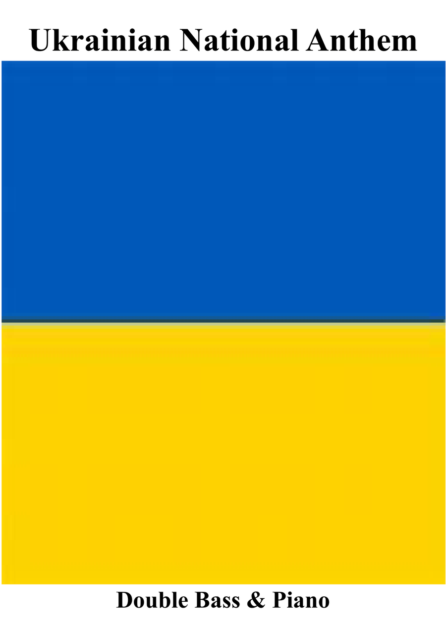 Ukrainian National Anthem for Double Bass & Piano MFAO World National Anthem Series Double Bass scores gallery preview page 1