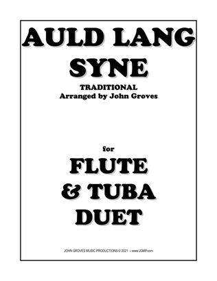 Book cover for Auld Lang Syne - Flute & Tuba Duet
