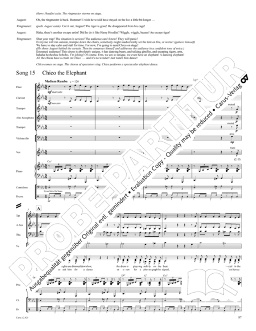 Circus Allegro Circus Allegro Choir scores gallery preview page 88