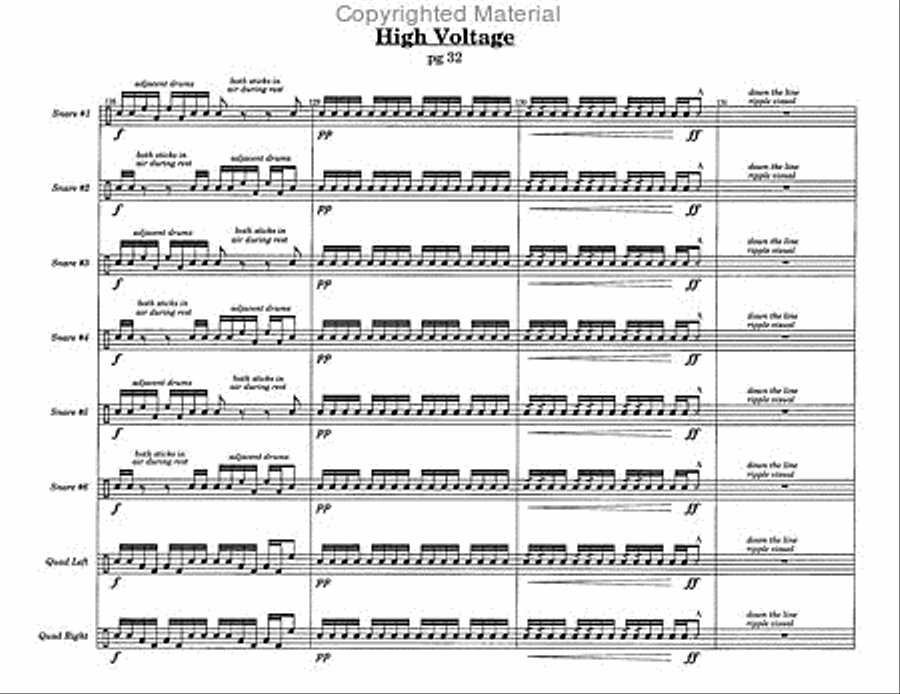 High Voltage Percussion Ensemble scores gallery preview page 5