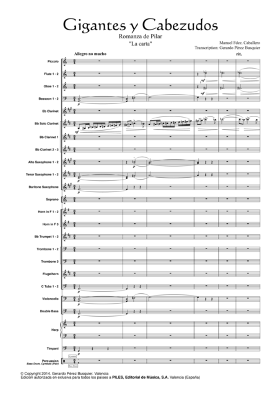 Gigantes y Cabezudos Concert Band scores gallery preview page 2