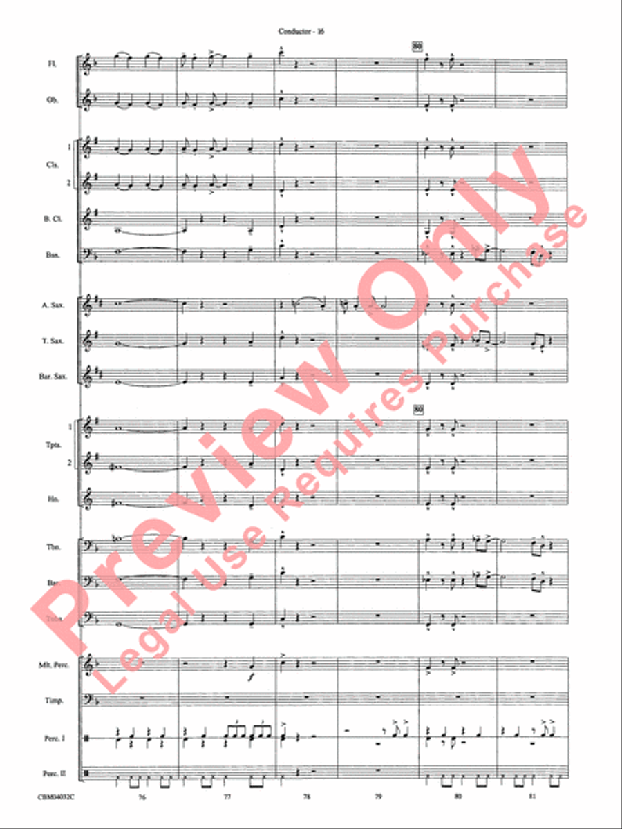 The Polar Express, Selections from Concert Band scores gallery preview page 18