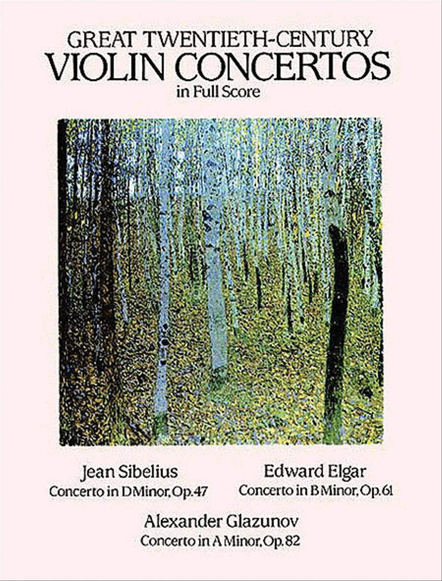 Great Twentieth-Century Violin Concertos in Full Score Violin Solo scores gallery preview page 1