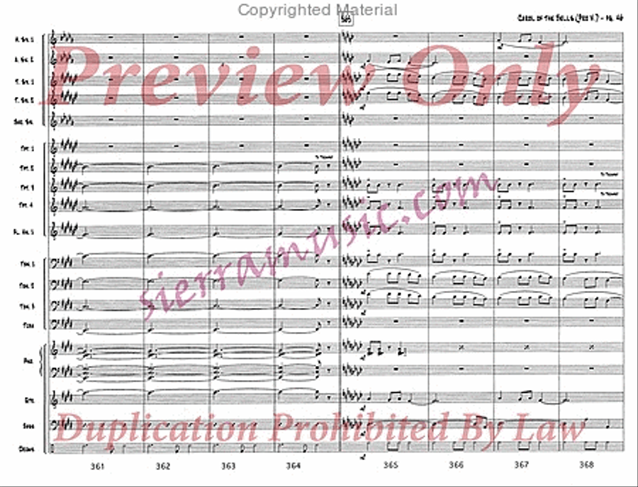 Carol of the Bells (pro) Jazz Ensemble scores gallery preview page 47