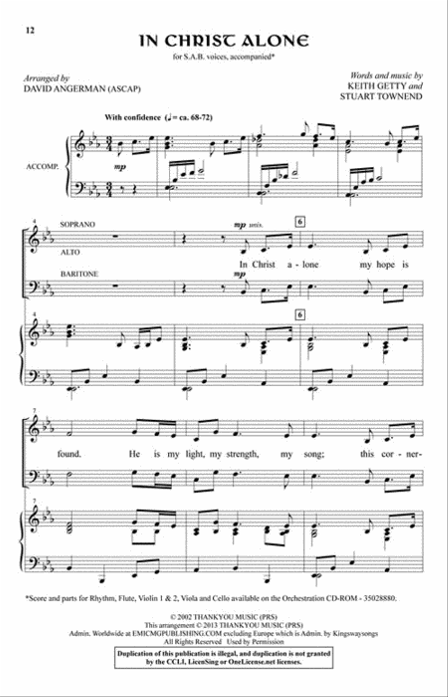 In Christ Alone In Christ Alone 3-Part scores gallery preview page 5