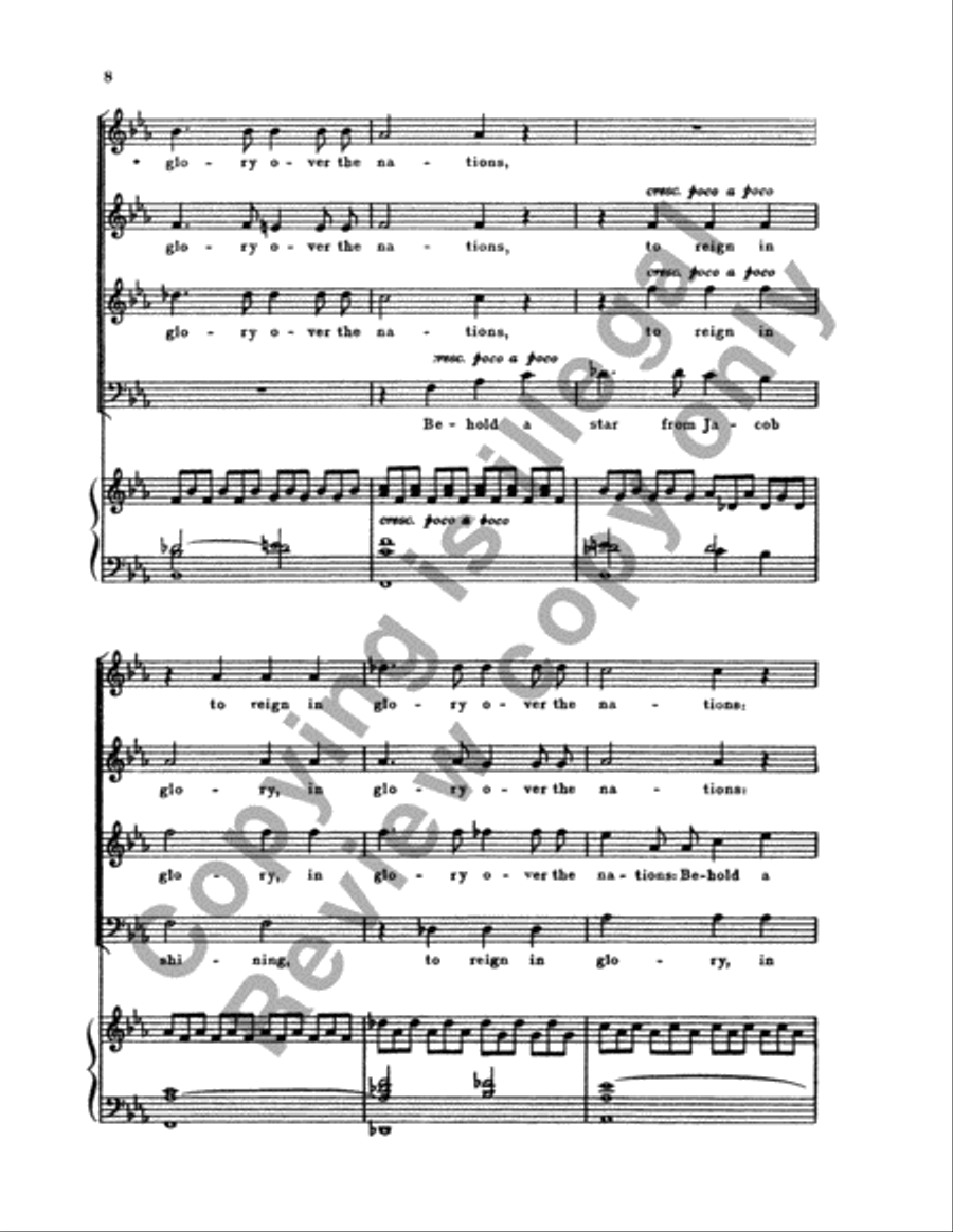 Behold a Star from Jacob Shining 4-Part scores gallery preview page 26