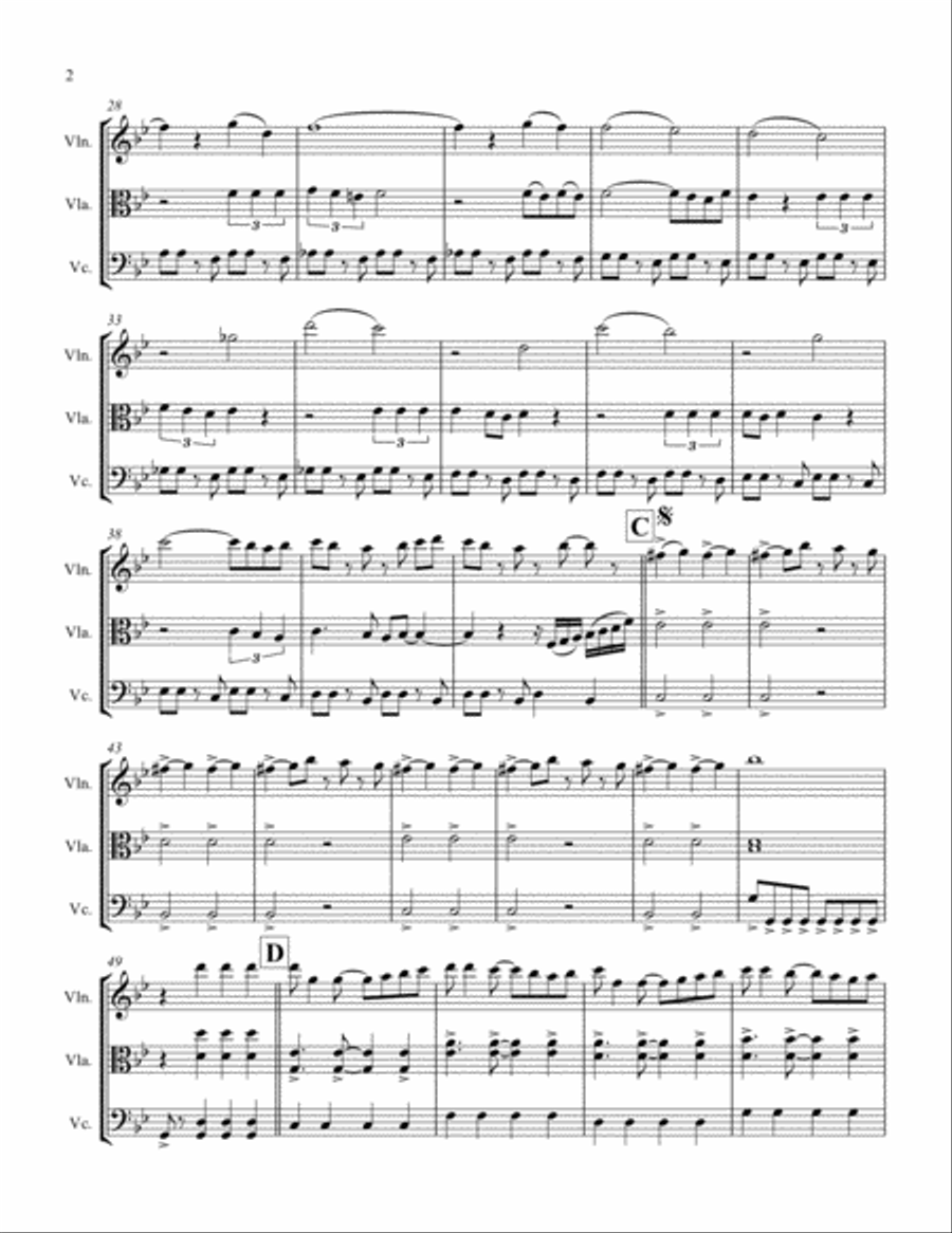 Can't Take My Eyes Off Of You String Trio scores gallery preview page 2