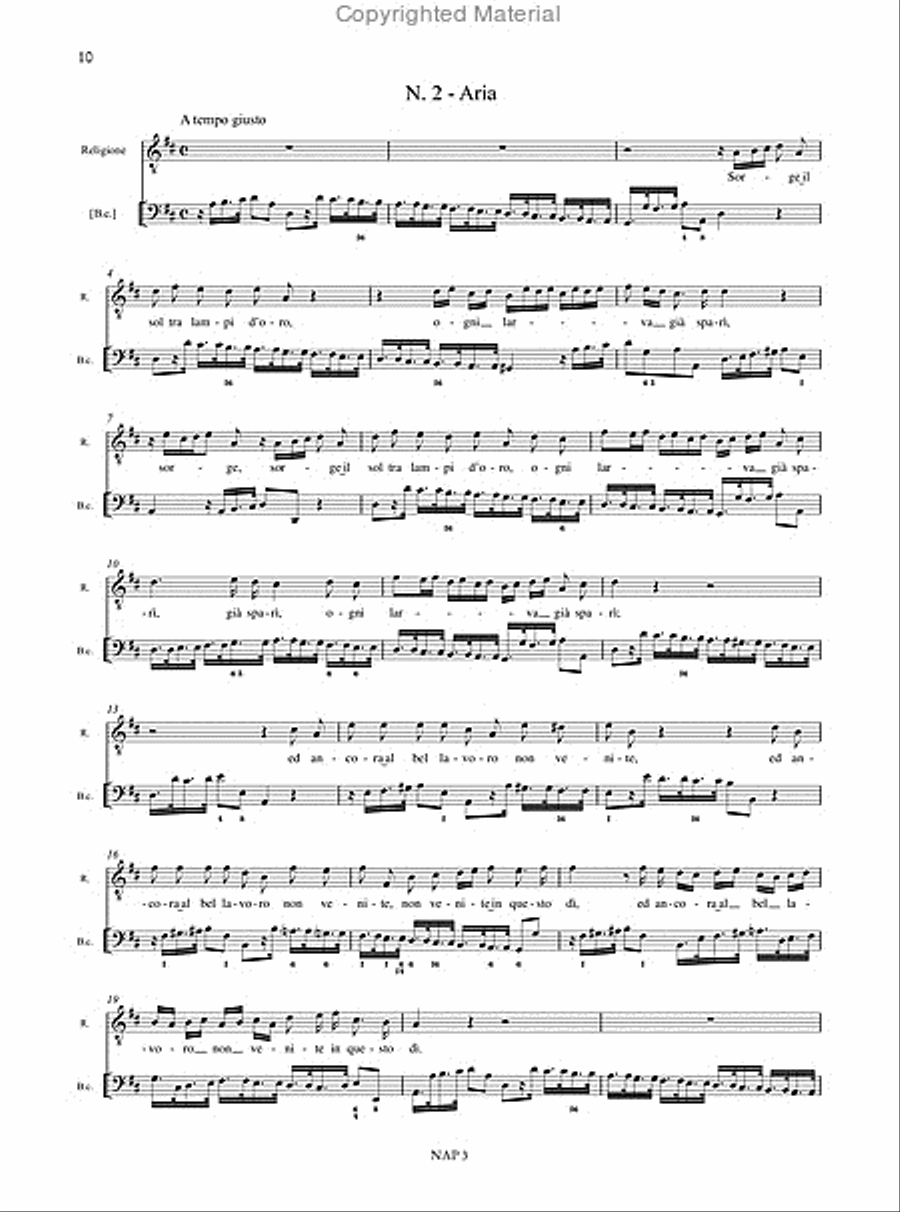 Il Giardino di Rose - La Santissima Vergine del Rosario. Oratorio for 5 Voices and Instruments (1707). Critical Edition Choir scores gallery preview page 4