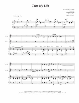 Take My Life (Duet for Soprano and Tenor Saxophone)