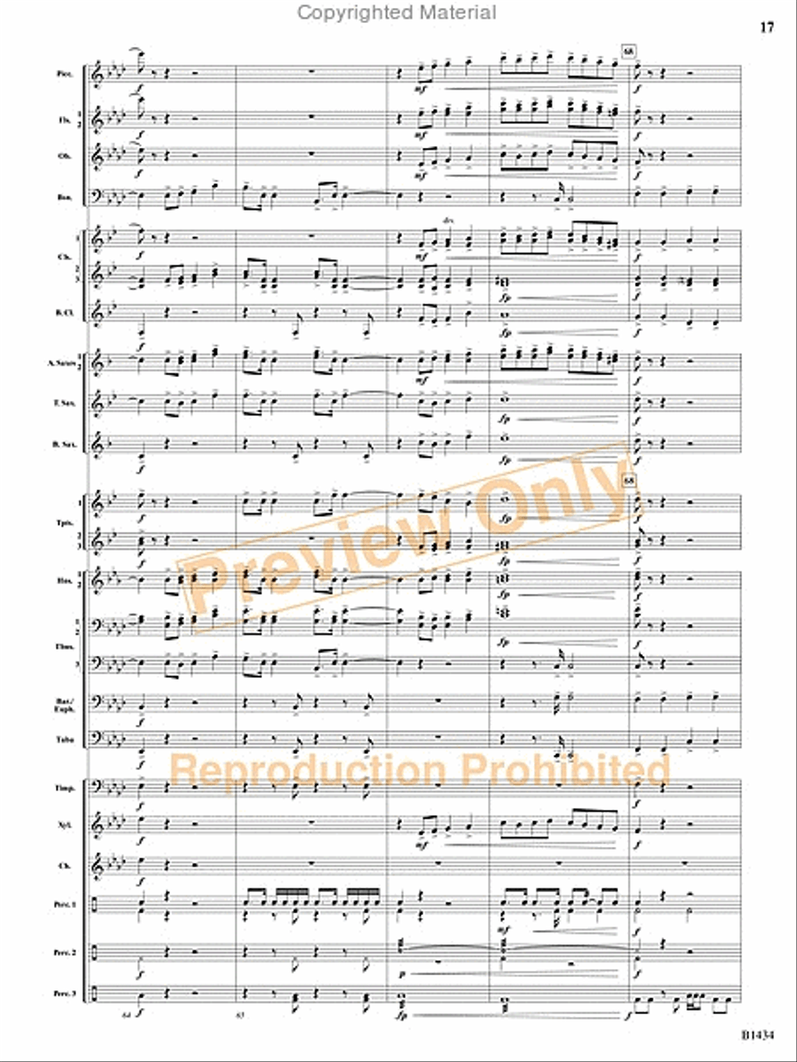 A Frontier Fought and a City Found Concert Band scores gallery preview page 15