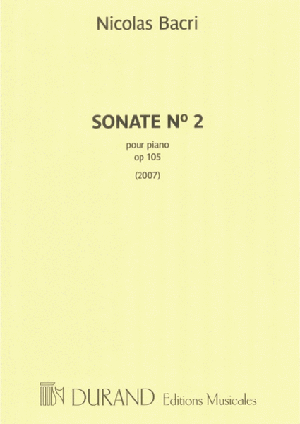 Sonate No 2, op. 105