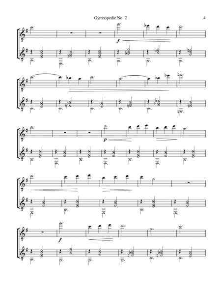 Gymnopedie (1,2,3) for guitar duet image number null